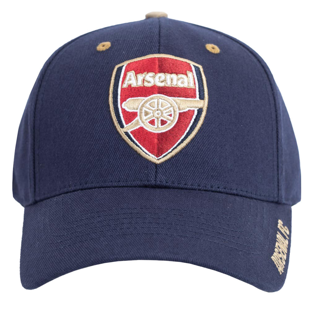 Arsenal FC Navy Frost Gold - Trimmed MVP Adjustable Cap for Adults