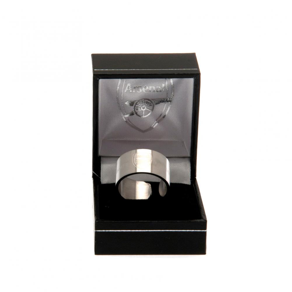 Small Arsenal FC Stainless Steel Bangle-Style Ring