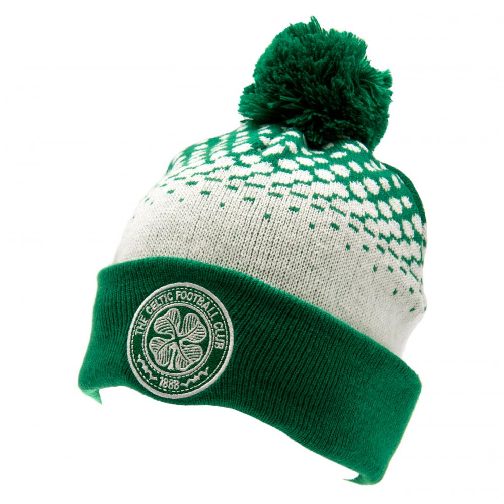 Celtic Football Club Fade Design Knit Skiing Hat with Embroidered Crest