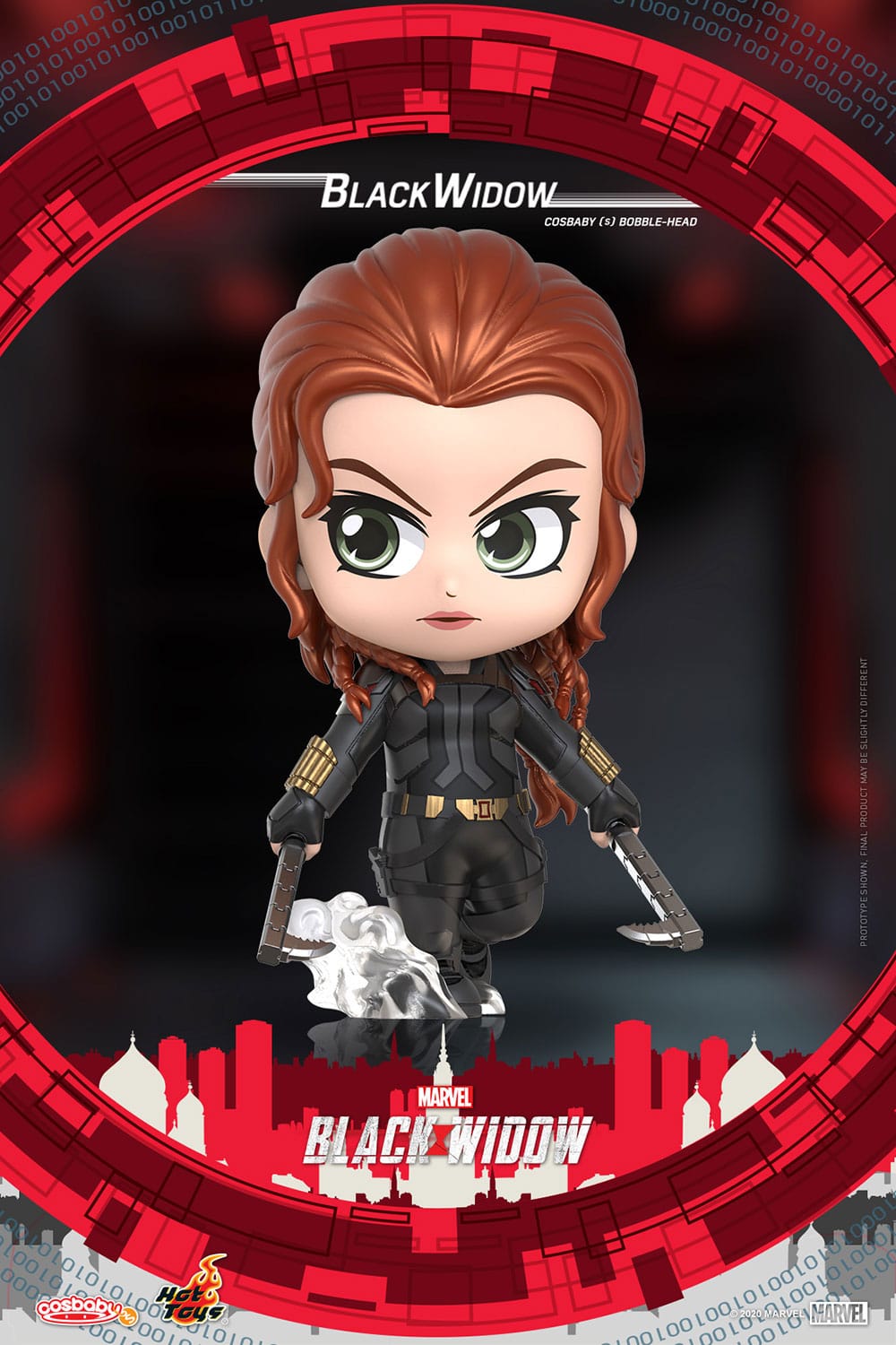 Cute Black Widow Mini Figure from Hot Toys' Cosbaby Series