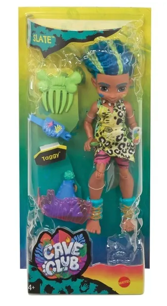 Cave Club Collectible Slate Doll with Dinosaur Adventure Set