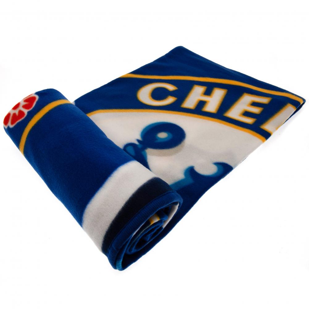 Chelsea Football Club Polyester Fleece Warm Blanket for Cozy Use