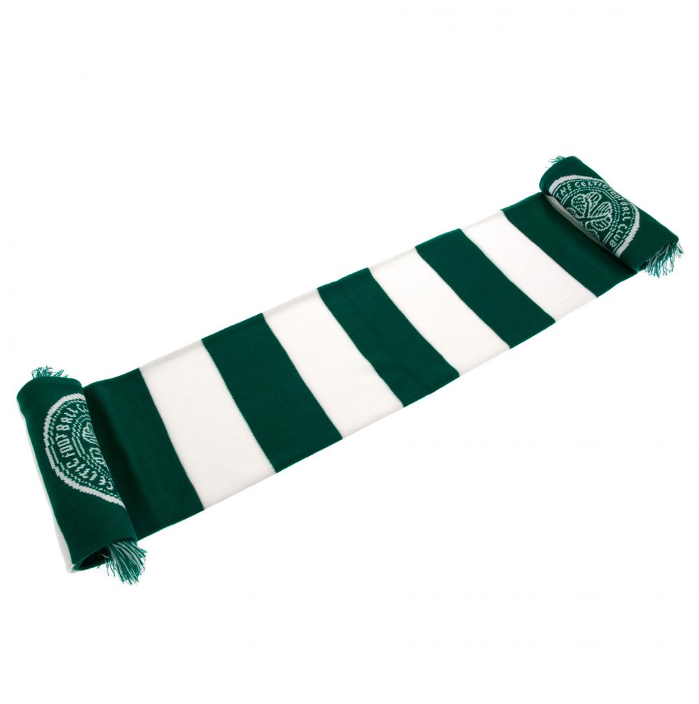 Authentic Celtic Football Club Stripe Scarf for Fans