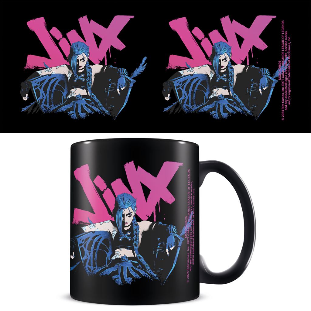 315ml Arcane Jinx Themed Black Everyday Ceramic Coffee Mug