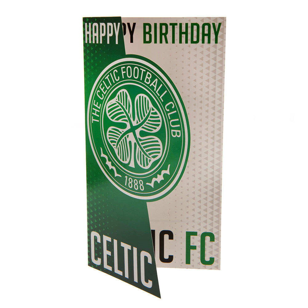 Colorful Gloss Celtic FC Crest Fold-out Birthday Card
