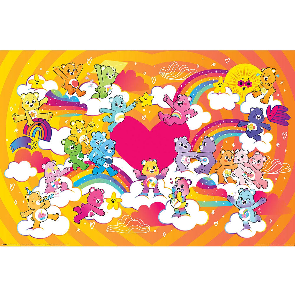 High - Resolution Rolled Maxi Poster Featuring Your Favorite Care Bears