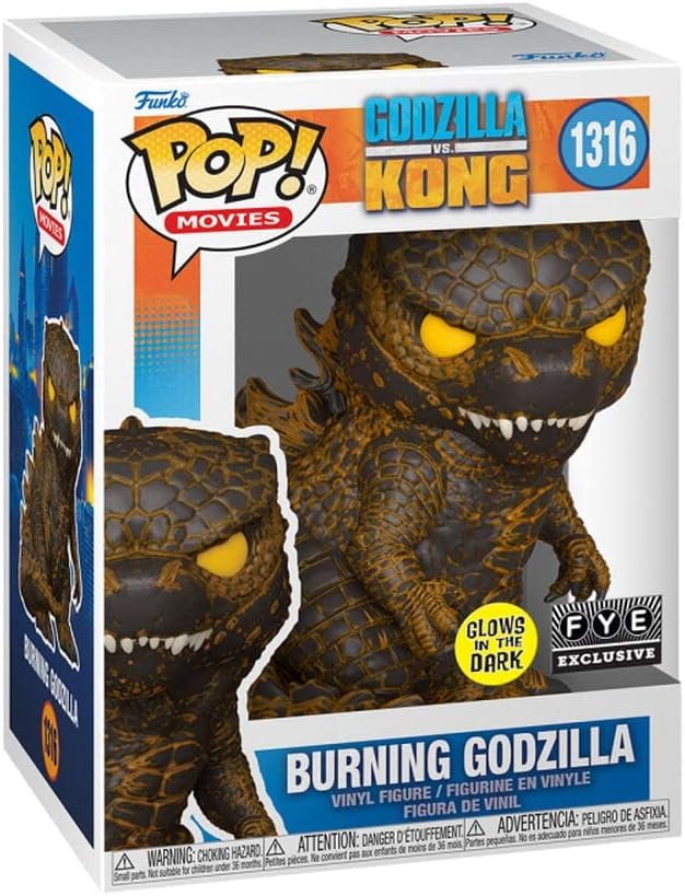 Glow-in-the-Dark Burning Godzilla Funko POP! Vinyl Figure from Godzilla Vs Kong Movie