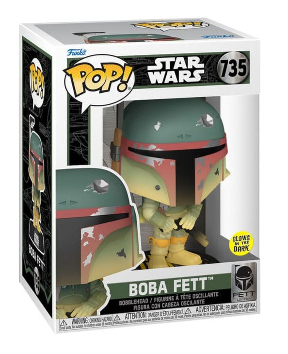 Star Wars Glow-in-the-Dark Funko Pop Vinyl: Boba Fett with Rifle