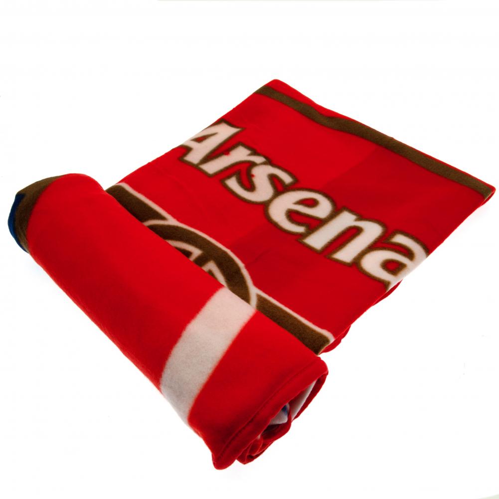 Soft and Warm Arsenal FC Red Fleece Blanket with Club Crest