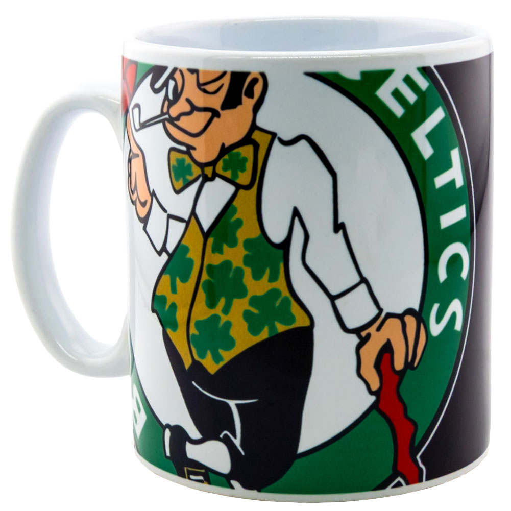 Boston Celtics Large Cropped Logo Ceramic Coffee Mug for Daily Use