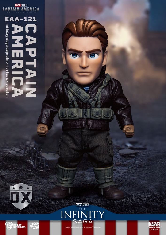 Infinity Saga Captain America Deluxe Egg Attack Action Figure - 80th Anniversary Edition