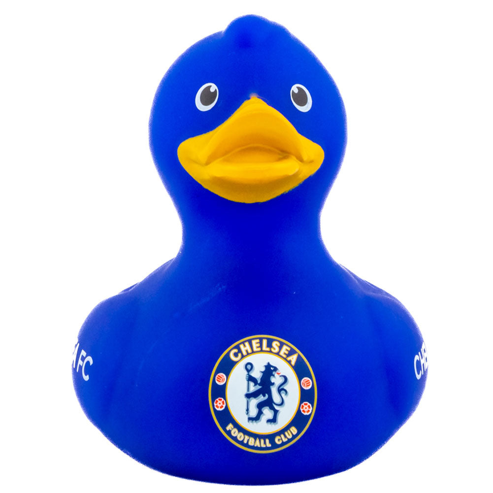 Chelsea FC Blue Rubber Bath Duck with Yellow Beak and Club Crest