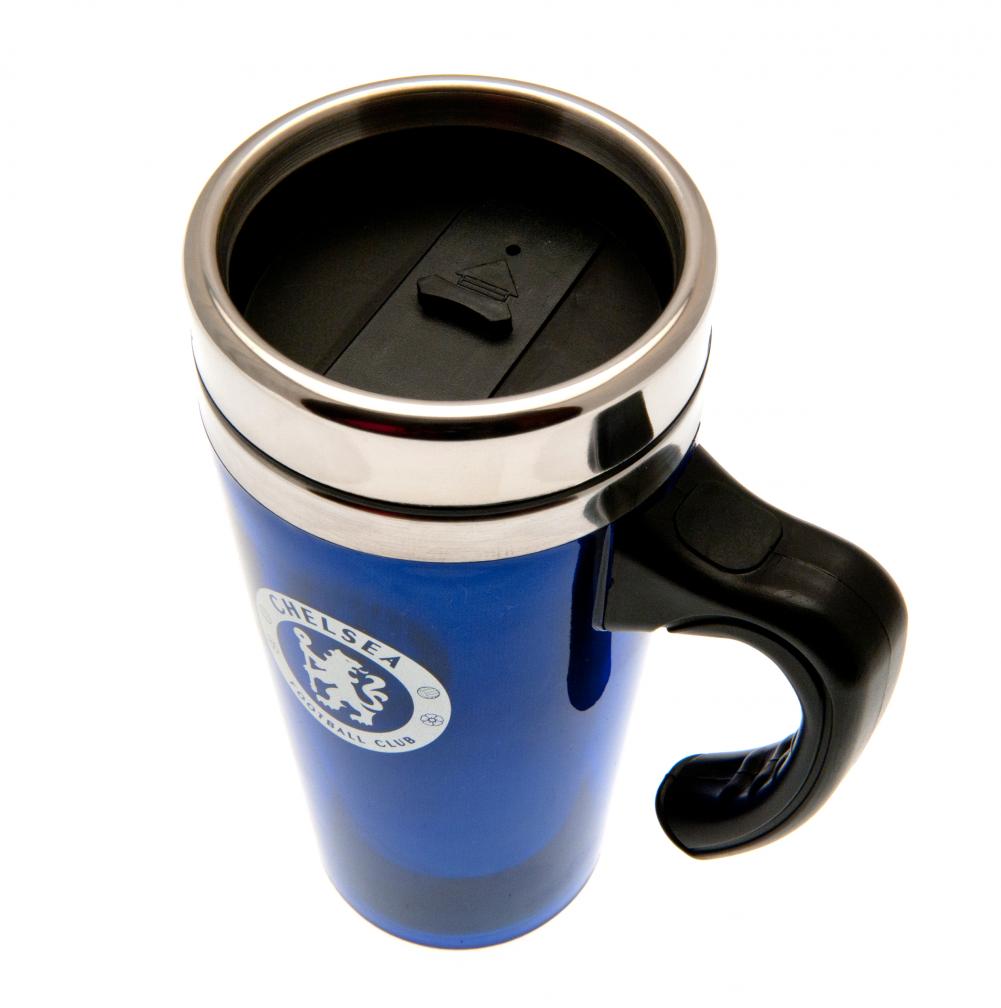 Chelsea FC Ergonomic Double - Walled Stainless Steel Travel Mug
