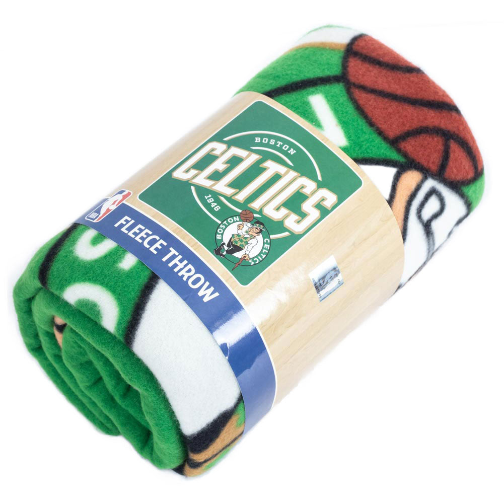 High - Quality Boston Celtics Logo Fleece Throw Blanket