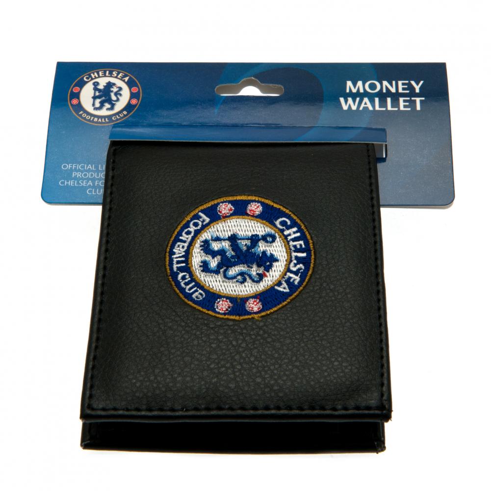 Embroidered Chelsea FC Black PU Wallet for Fans