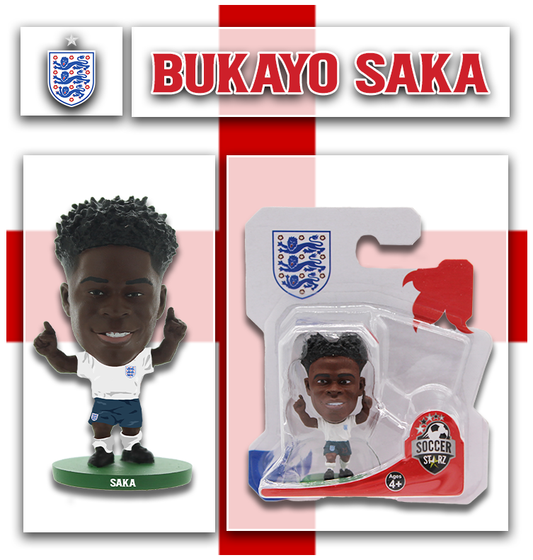 Bukayo Saka England SoccerStarz Collectible Figurine for Fans