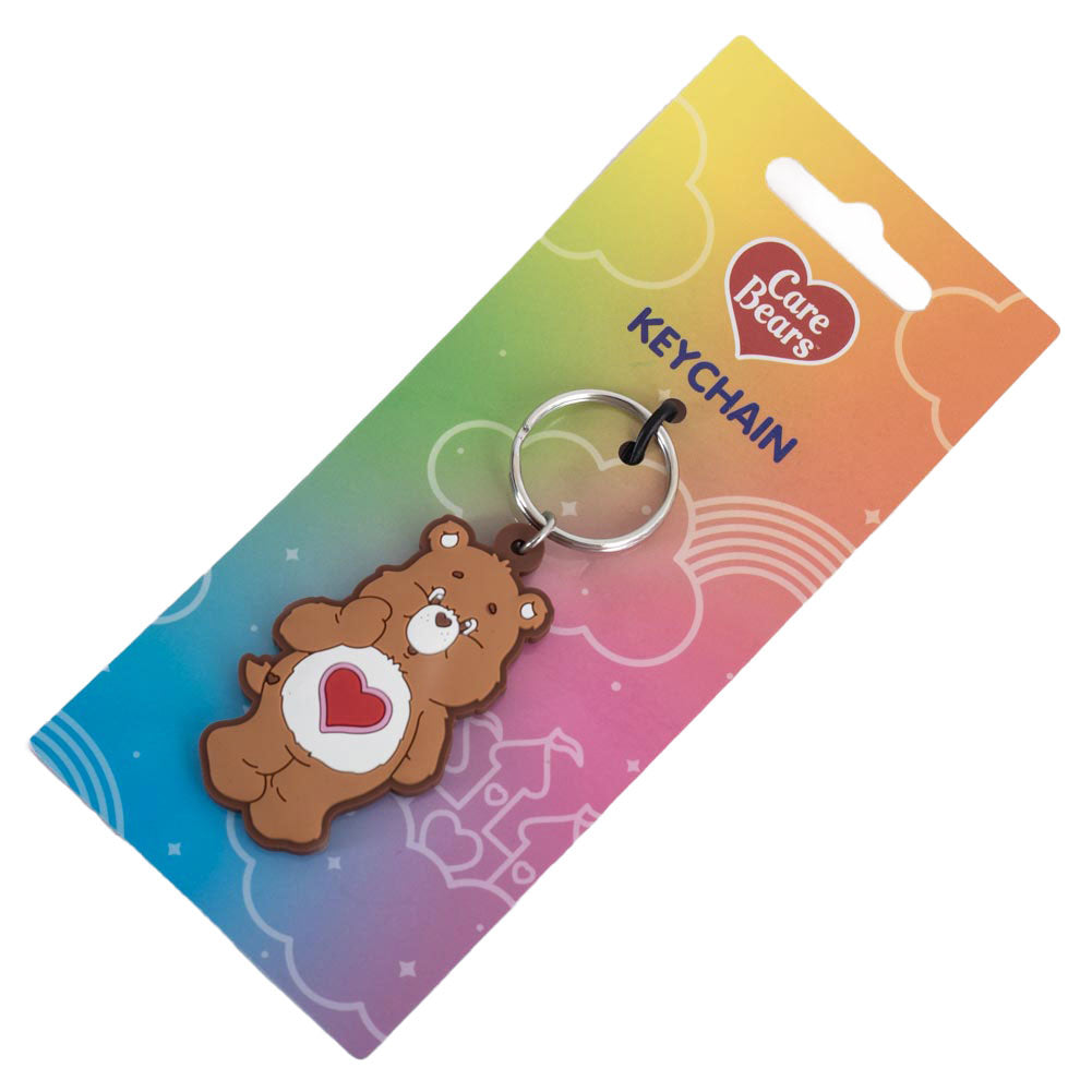 Soft and Durable Care Bears Tenderheart 5mm Thick PVC Keyring