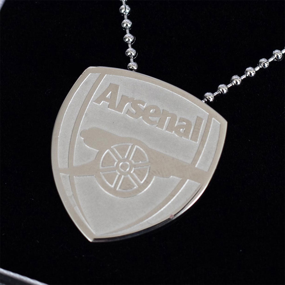 Large Arsenal FC Stainless Steel Pendant with Ball Chain