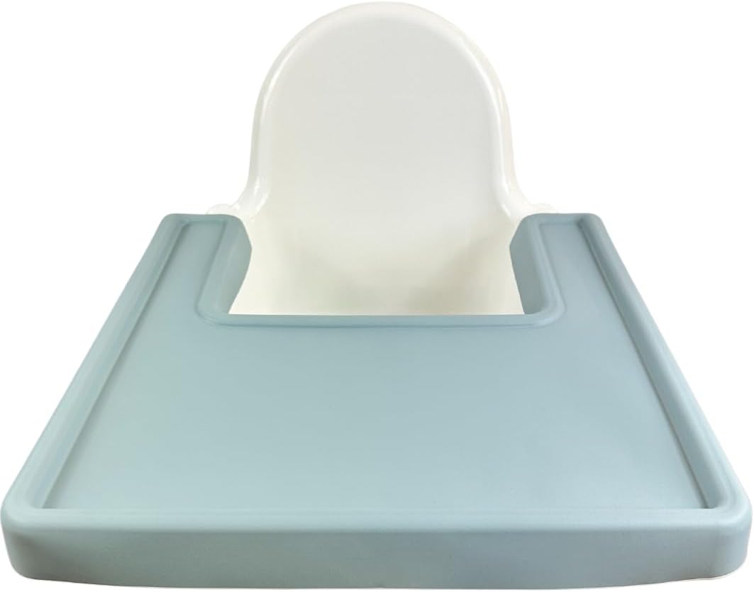 BPA-Free Silicone Full-Cover Baby Mat Tray for IKEA ANTILOP High Chair, Dishwasher-Safe