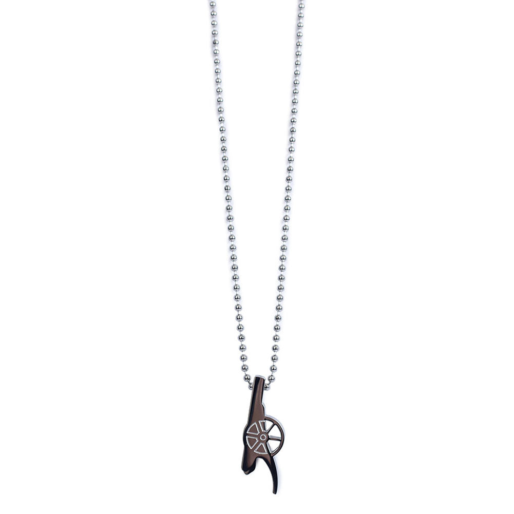 Arsenal Football Club Stainless Steel Cannon-shaped Pendant with Ball Chain Jewelry