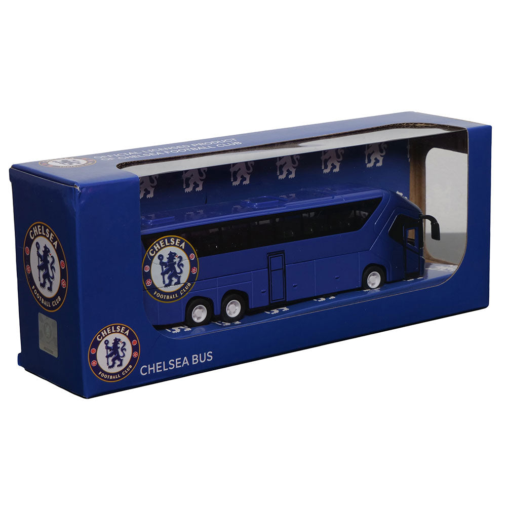 Diecast Metal Replica Chelsea FC Team Bus with Functioning Features