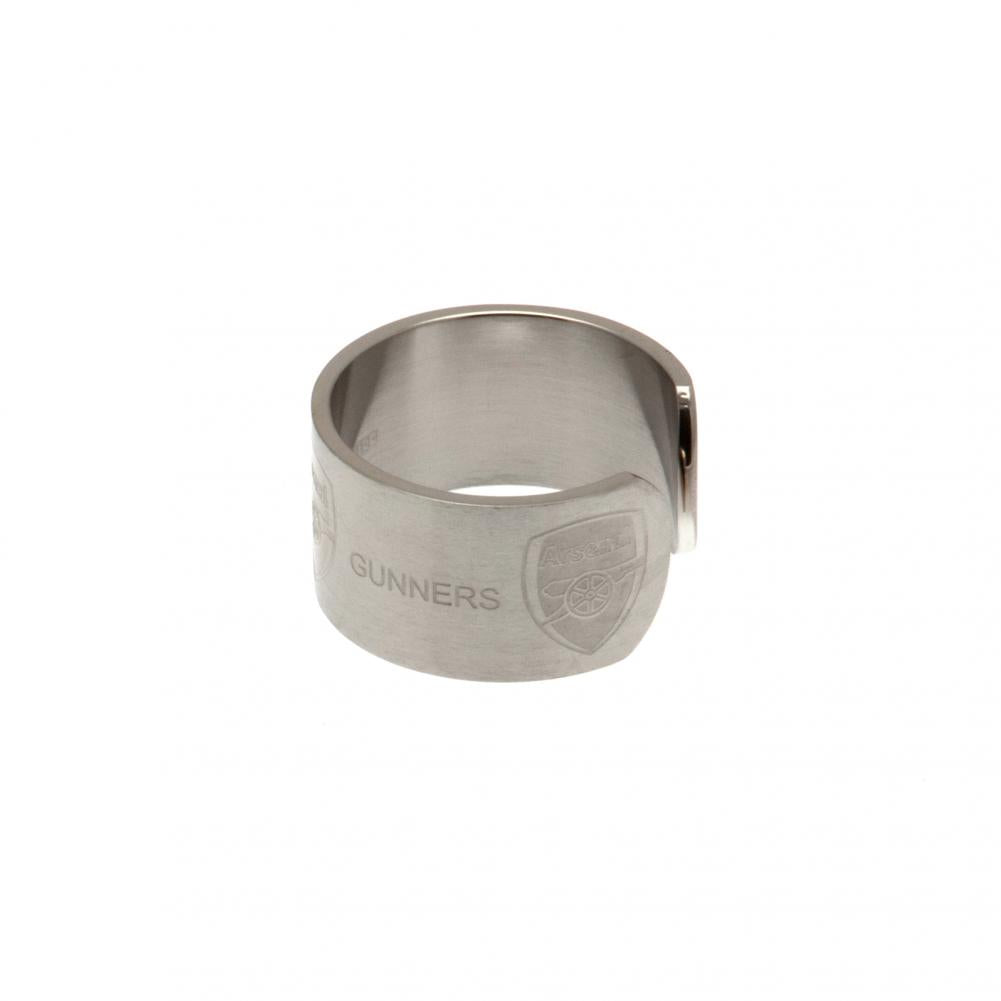 Small Arsenal FC Stainless Steel Bangle-Style Ring
