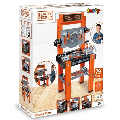 Black & Decker Bricolo One Kids' DIY Workbench Playset for Young Builders