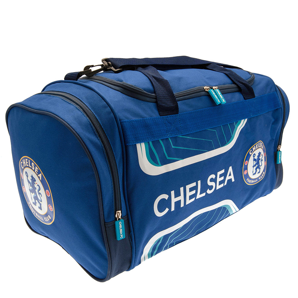 Chelsea FC Stylish Flash Design Double - Zipped Holdall