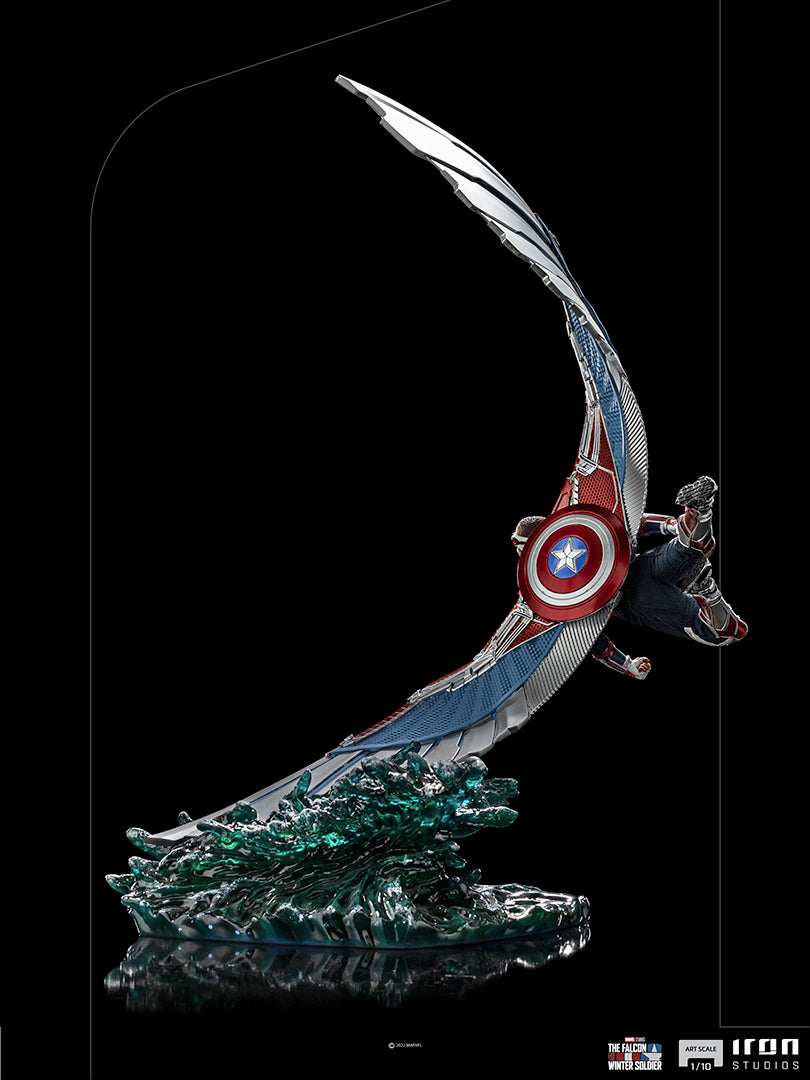 Deluxe Captain America Sam Wilson Statue Inspired by The Falcon and the Winter Soldier