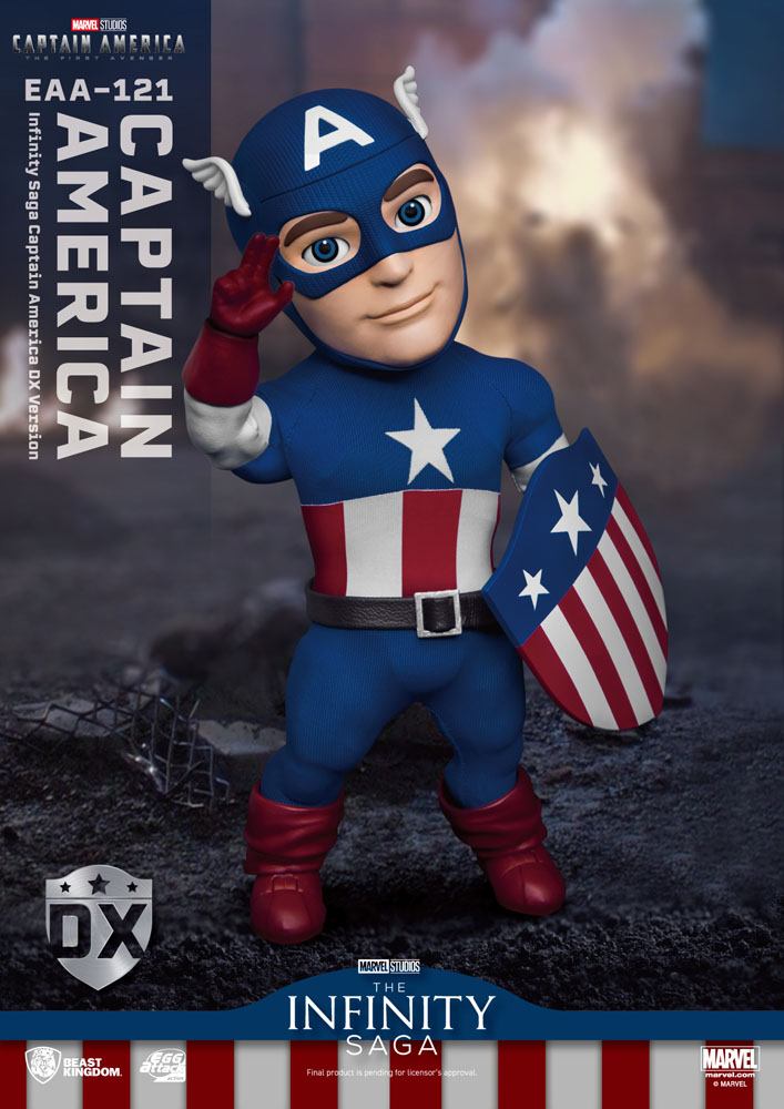 Infinity Saga Captain America Deluxe Egg Attack Action Figure - 80th Anniversary Edition