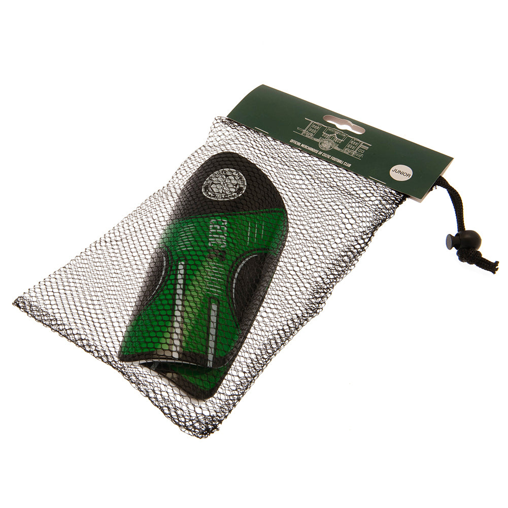 Kids' Celtic FC Green Delta - Style Shin Pads for Ultimate Protection