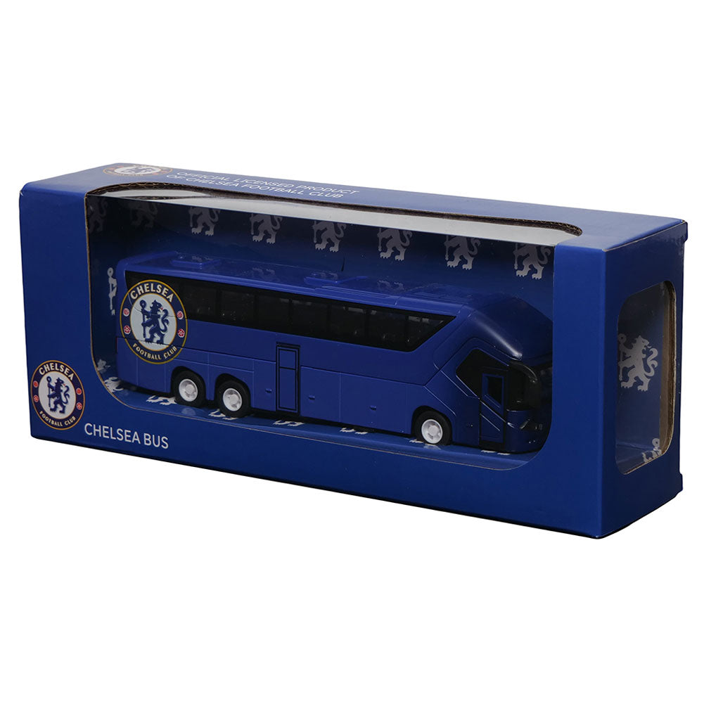 Diecast Metal Replica Chelsea FC Team Bus with Functioning Features