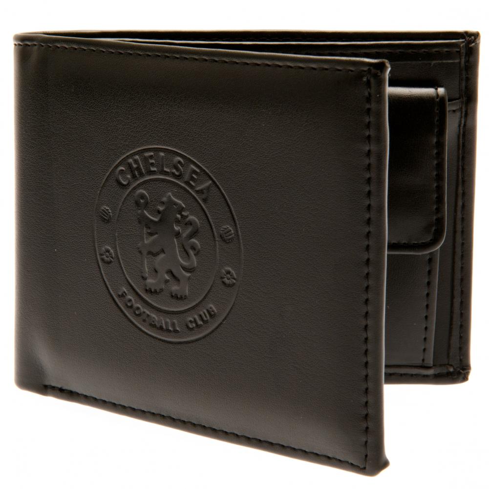 Chelsea Football Club Embossed Black Leather - Like Debossed Style Men's Wallet