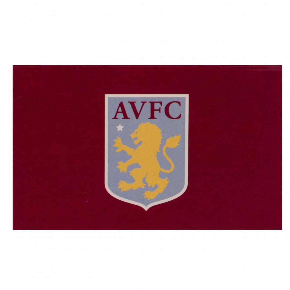 Aston Villa Football Club Crest Decorative Wall Flag for Supporters