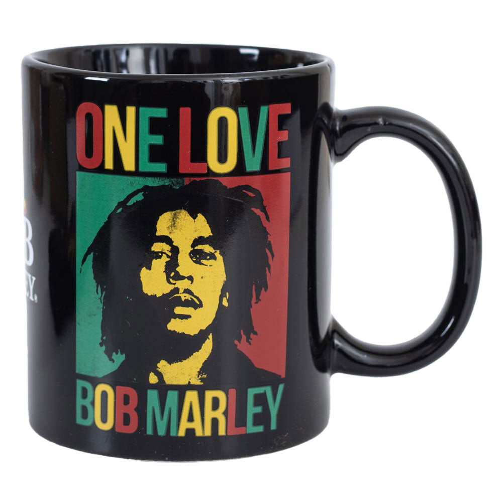 Bob Marley Themed Black Mug and Sock Gift Set for Peaceful Mornings