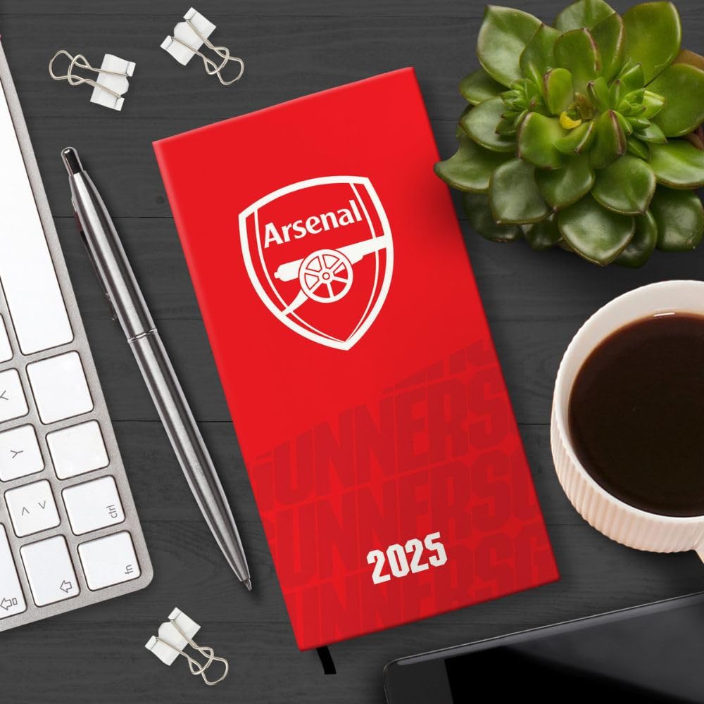 2025 Arsenal Football Club Slim Weekly View Diary