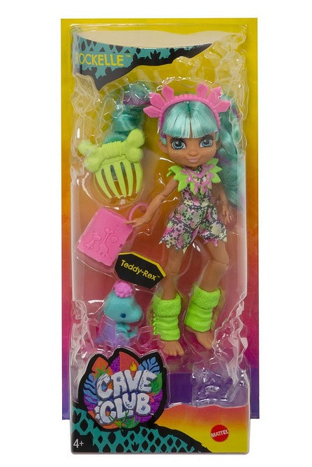 Cave Club Rockelle Doll: Prehistoric Fun with Wild Hairstyles and Dino Pets