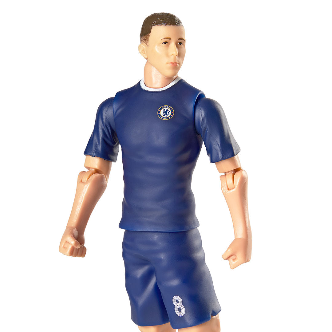 Chelsea Football Action Figure of Enzo Fernandez Wearing No. 8 Team Kit