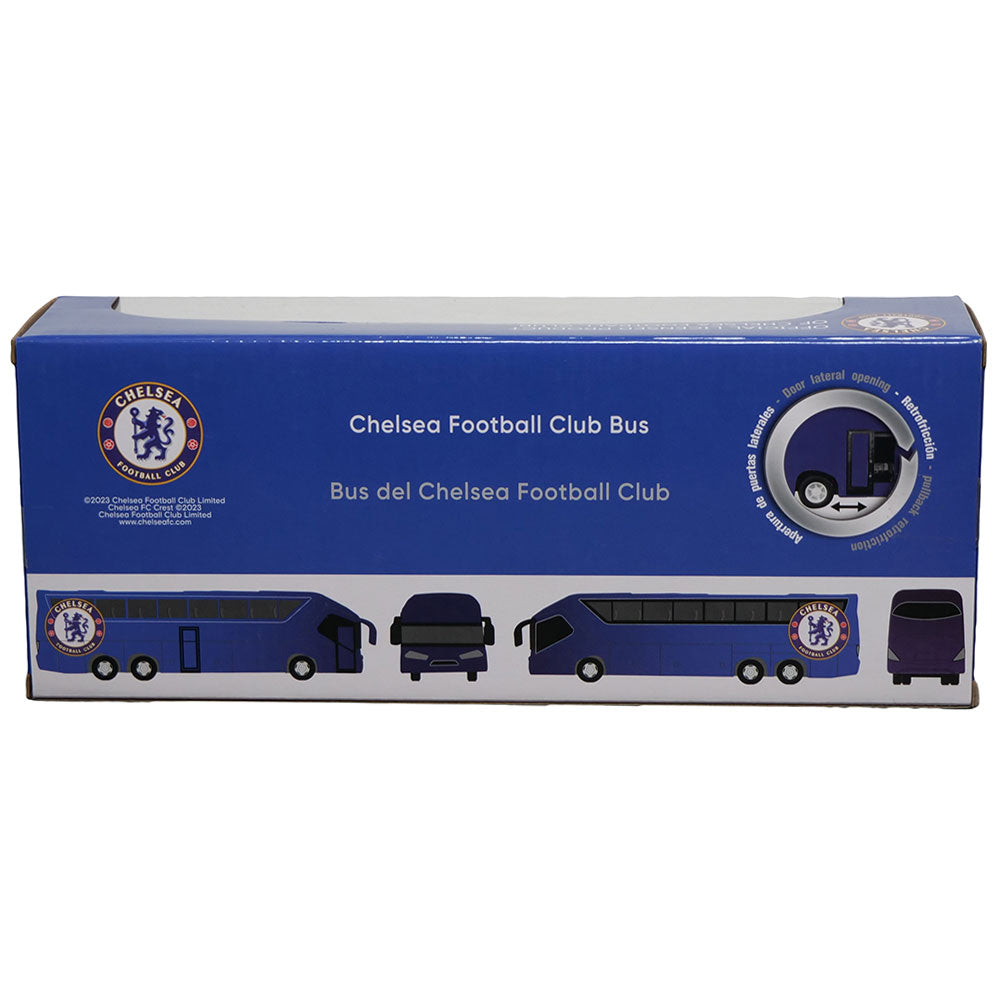 Diecast Metal Replica Chelsea FC Team Bus with Functioning Features