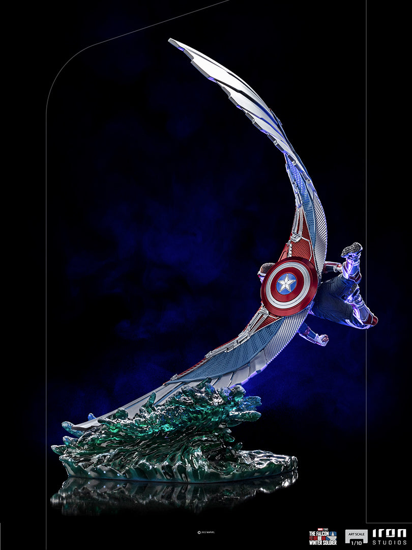 Deluxe Captain America Sam Wilson Statue Inspired by The Falcon and the Winter Soldier