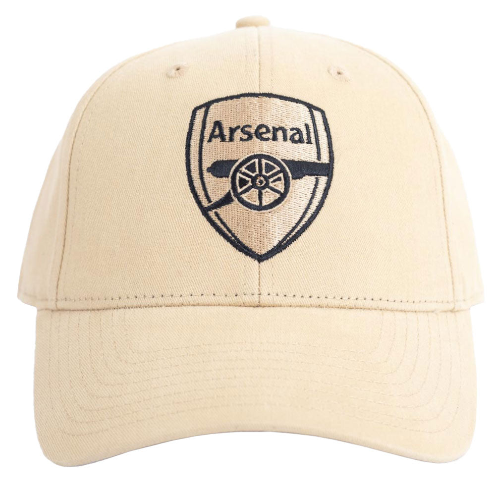Arsenal Football Club Classic Light Gold Curved Brim Adjustable Cap for Adults