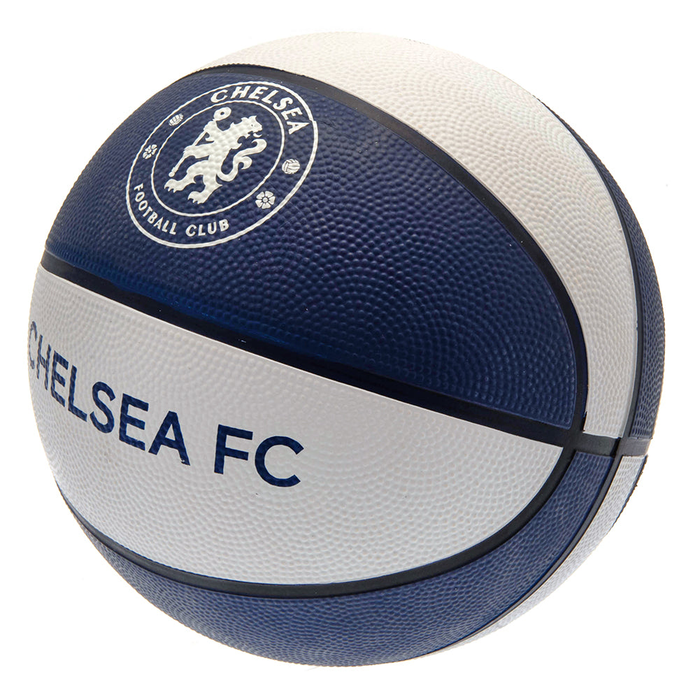 Chelsea Football Club Branded Textured Rubber Basketball for Sports Enthusiasts