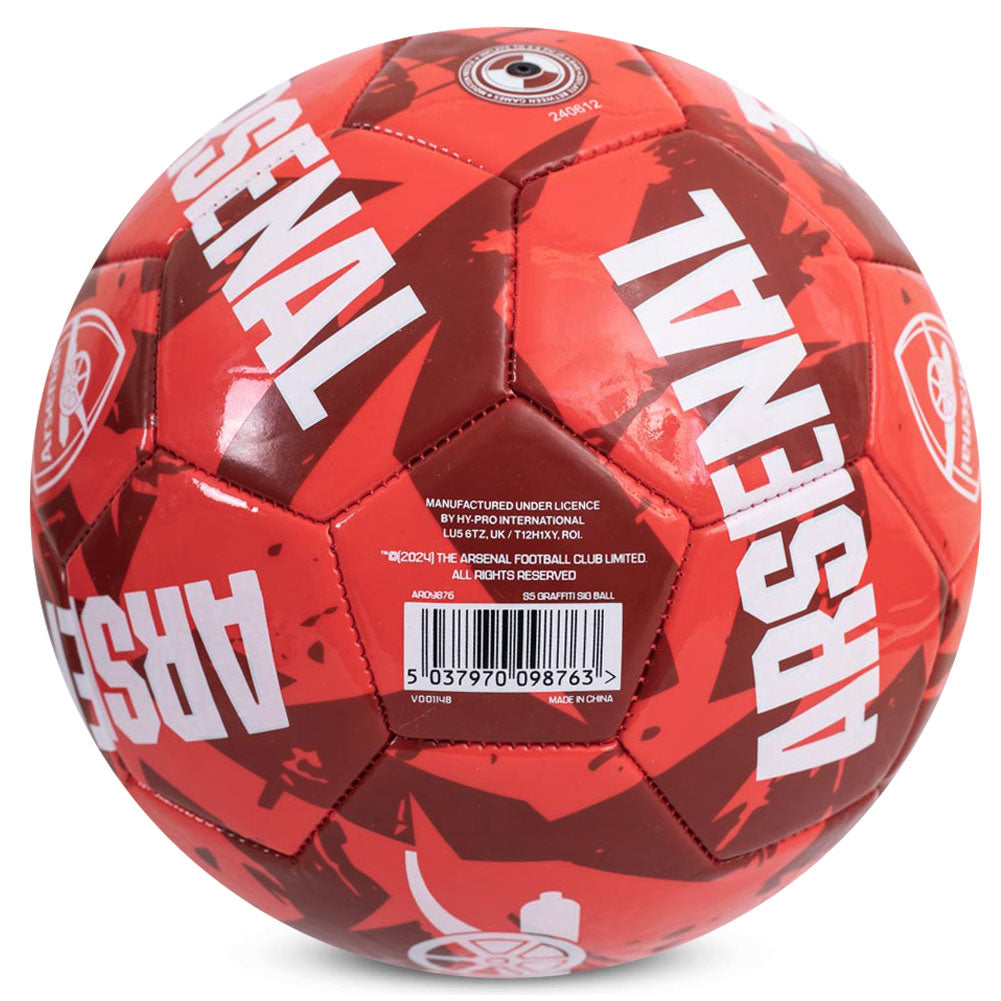 Graffiti - Designed Arsenal FC Red PVC Everyday Football