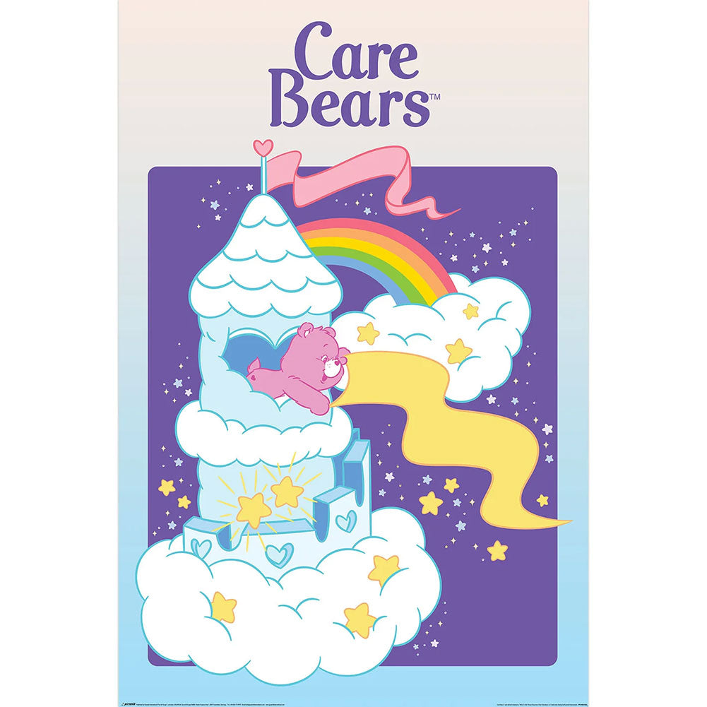Large Rolled Care Bears Care - A - Lot Castle Decorative Poster for Fans