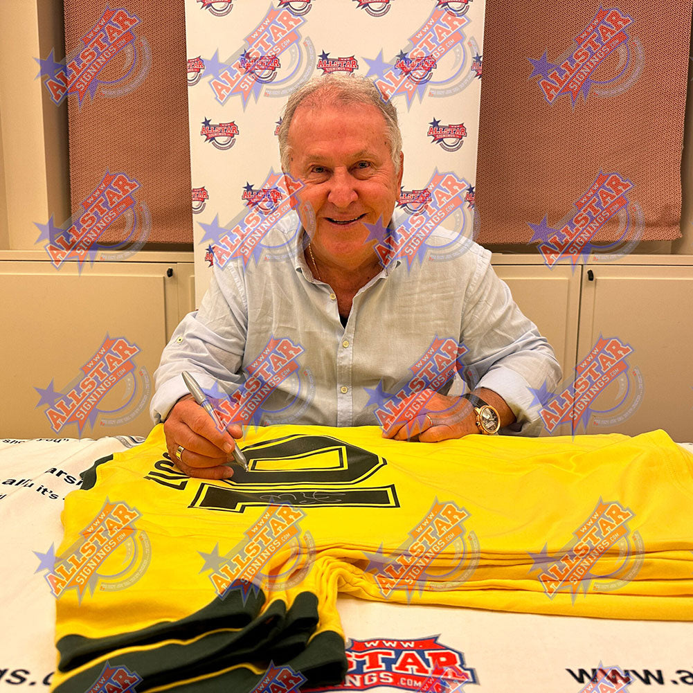 Authentic 1982 Brazil Replica Shirt Hand - Signed by Zico in Milan 2022