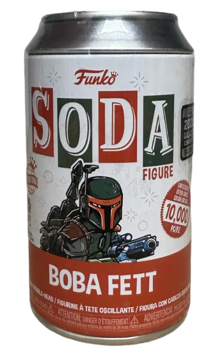 Exclusive 2022 Galactic Convention Boba Fett Star Wars Funko Soda Vinyl Collectible Figure