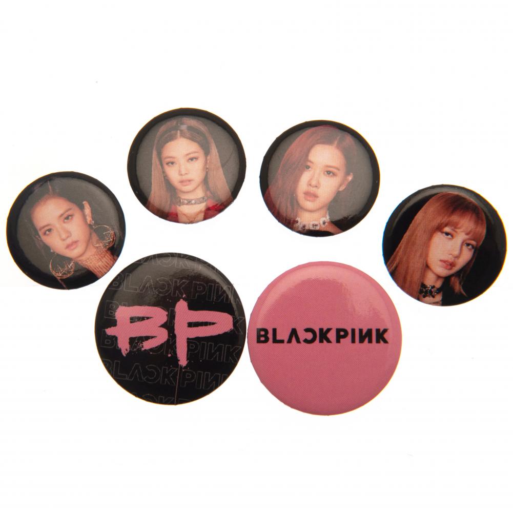 Set of Fashionable Blackpink Button Badges for Decorating