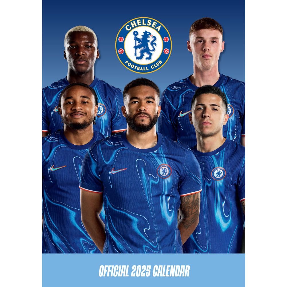 2025 A3 Wall Calendar Showcasing Beloved Chelsea FC Players