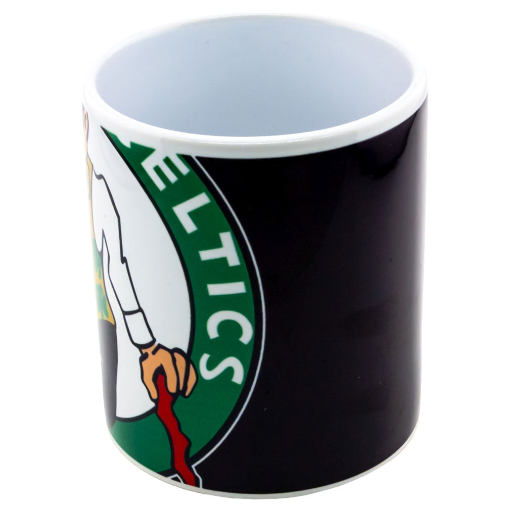 Boston Celtics Large Cropped Logo Ceramic Coffee Mug for Daily Use