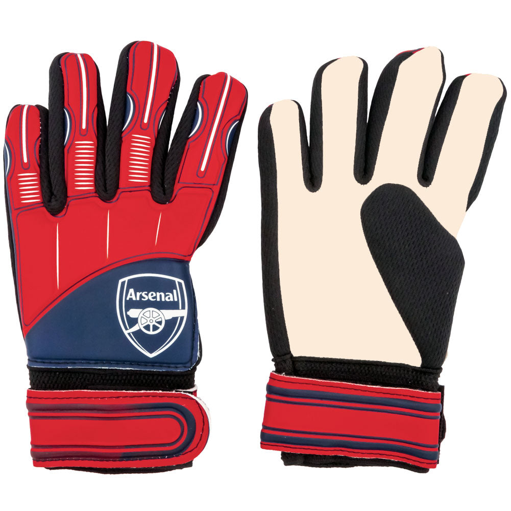 Youth-sized Arsenal Football Club Goalkeeper Gloves for Enhanced Performance